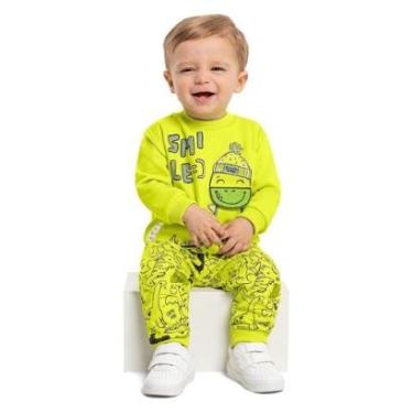 Imagem de Conjunto Blusão e Calça Moletom Bebê Quimby-Masculino