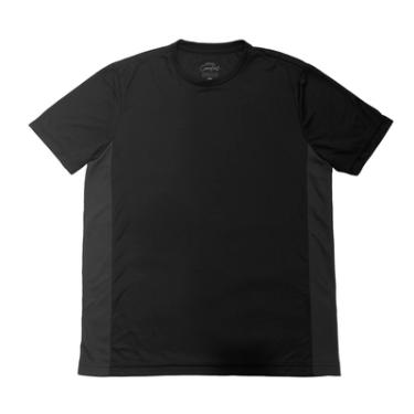 Imagem de CAMISETA COM FAIXA EM TECIDO POLIESTER, COR PRETA, MARCA BASIC+ TAMANHO M
