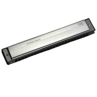 Imagem de Gaita Profissional Desempenho Profissional 24 Furos Tremolo Harmonica Polifonia Diatônica Chave C