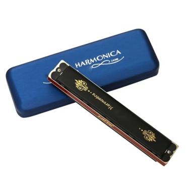 Imagem de Gaita profissional 24 furos gaita polifônica em chave C instrumento de desempenho profissional