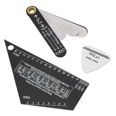 Imagem de LiebeWH Régua de Altura de Corda de Guitarra de Aço Inoxidável Com Medidor de Haste de Treliça e Escala de Captação para Configuração Precisa de Instrumento