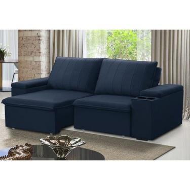 Imagem de Sofá Retrátil e Reclinável 3 Lugares 205cm com Porta Copos Ballarat - 