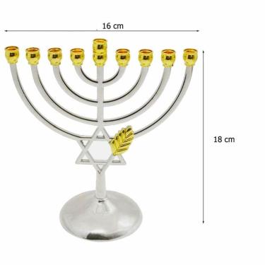 Imagem de Candelabro 9 Velas - Menorá - Hanukkah Chanukiá