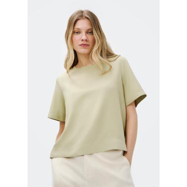 Imagem de Blusa Hering Manga Curta Creponada Feminina-Feminino