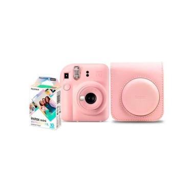 Imagem de Kit Fujifilm Instax Mini 12 Rosa 10 Filme Mermaid Bolsa Rosa