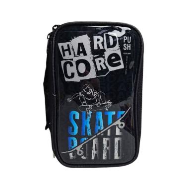 Imagem de Estojo Box Escolar Grande Reforçado Menino Volta as Aulas Organizador Colorido Lápis Caneta Material