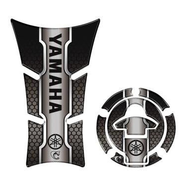 Imagem de Kit Protetor Tanque E Bocal Adesivo Moto Yamaha Fz25 2023/2024 Preto Cor Preto