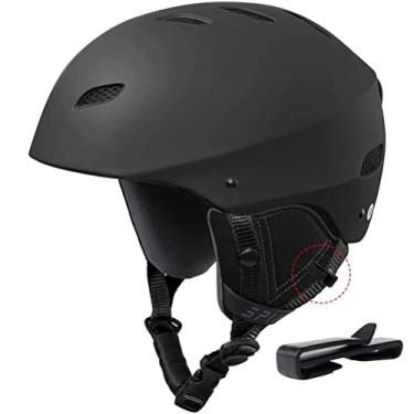 Imagem de Yinhing Suporte de Capa Facial de Esqui, Acessórios de Clipe de Capacete para Esqui, Com Fivela de Liberação Rápida para Mochilas, Carteiras, Colares (Preto 5 pares)