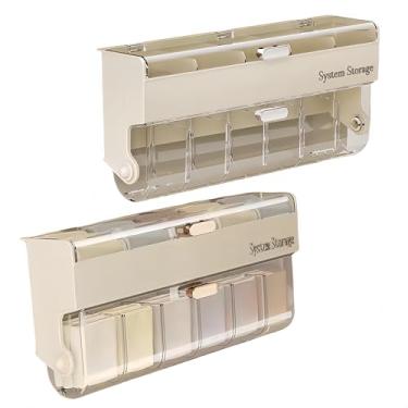 Imagem de BRIUNN Organizador de gaveta de roupas íntimas e meias – organizador de pendurar com 12 compartimentos ajustáveis, caixa organizadora de plástico com divisórias, design que economiza espaço para porta