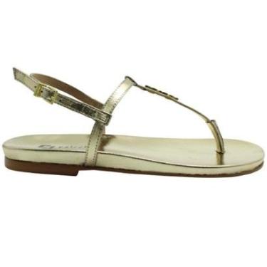 Imagem de Sandália Colcci Rasteira Dourada Feminina-Feminino