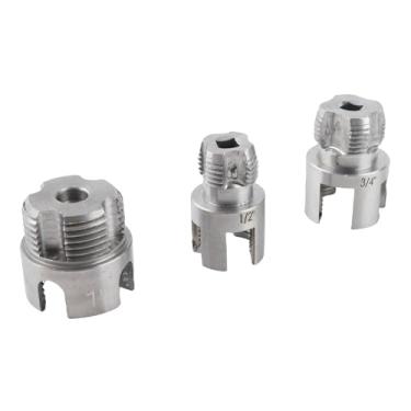 Imagem de Jiawu Ferramenta de Corte de Rosca de Tubo Cortador de Rosca Limpo Eficiente para Tubos de Plástico PVC PPR Brocas Elétricas Design Compacto Portátil Encanamento Profissional G1/2 G3/4 G1 Haste