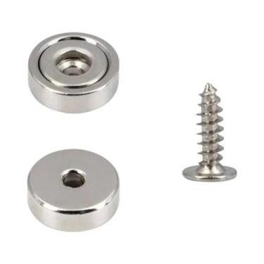 Imagem de Ímãs Circulares Com Furo Escareado A25 A32 A20 A16 Para Geladeiras, Qu