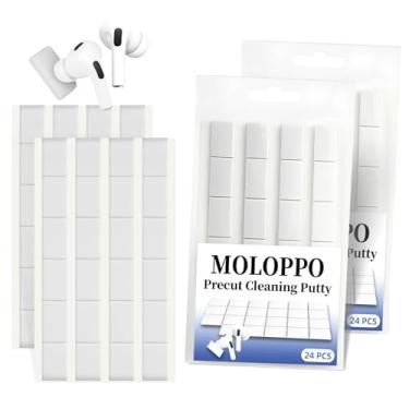 Imagem de Kit de limpeza de partículas grandes de 1,5 cm x 2,3 cm para AirPods – Massa de remoção de poeira para AirPods Pro, porta de carregamento de iPhone, teclado, telefone e eletrônicos, branco, pacote com