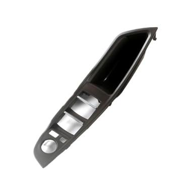 Imagem de Movimentação da mão esquerda lhd compatível para bmw série 5 f10 f11 cinza bege preto interior do carro maçaneta da porta painel puxar guarnição capa(Dark brown)