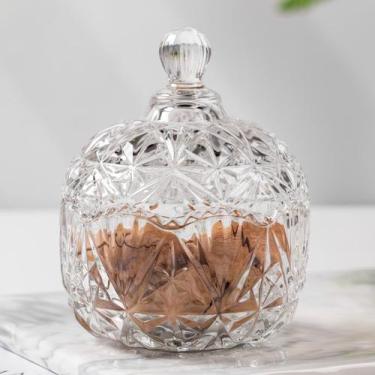 Imagem de Mini Bomboniere Potiche de vidro baleiro decorativo Porta doces e bomb