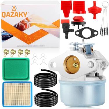 Imagem de QAZAKY Carburador Filtro de ar de substituição para Tecumseh 640060 640060A 640222 640222A 640305 640306 640306A 640340 640346 OH195 OH195E OH195EA OH195EP OH195XA OH195XP OH50 OHH55, OH55
