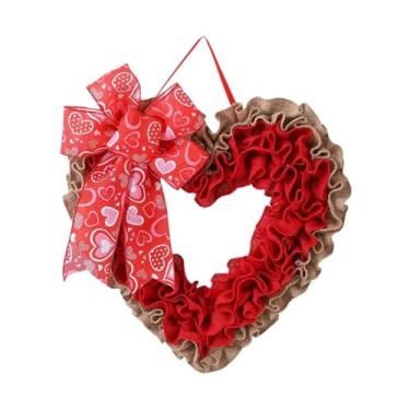 Imagem de Fancyes Decoração para o Dia dos Namorados, Guirlanda em Formato de Coração, Enfeite para Porta de Entrada ou Decoração de Aniversário.