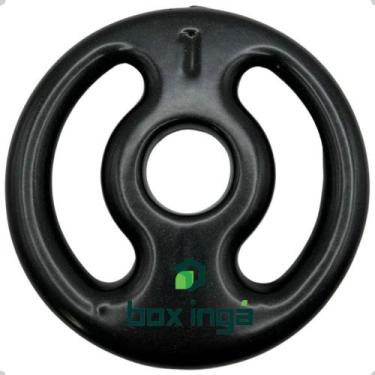 Imagem de Anilha Emborrachada 1 Kg - Preta - BOX INGÁ