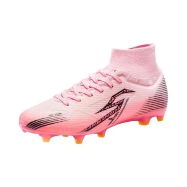 Imagem de Chuteiras De Futebol Unissex De Cano Alto Com Cravos TF FG 4 Cores - o