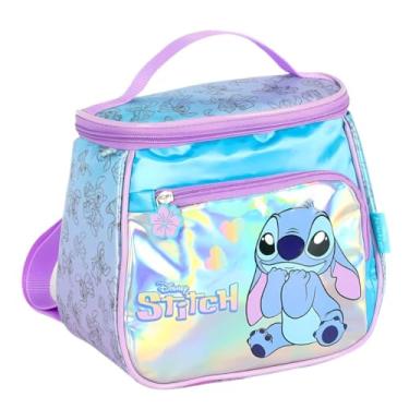 Imagem de Lancheira Térmica Stitch Holográfica Azul Luxcel LA42413SC 2026