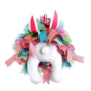 Imagem de oshhni Guirlanda de Páscoa, Decoração de Primavera, Enfeite Artificial para Pendurar, Guirlanda Colorida de para Porta de Entrada, Festa, Cozinha,