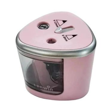 Imagem de Afiador De Lápis Elétrico De Duplo Furo, Afiamento Rápido E Fácil Para