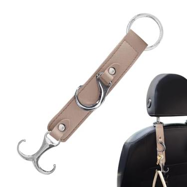 Imagem de Gancho de encosto de cabeça de carro, gancho de encosto de cabeça,Gancho para de assento automático | Gancho de para assento de carro, organizador traseiro de assento de carro, gancho multifuncional d