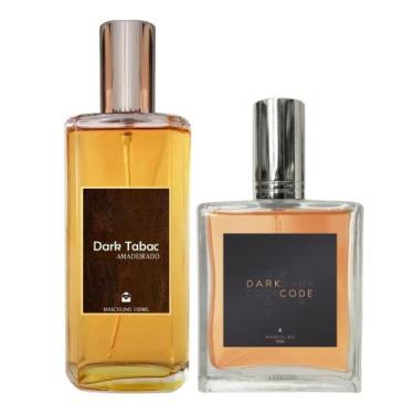 Imagem de Kit Perfume Masculino Dark Tabac 100Ml + Dark Code 50Ml - Essência Do 
