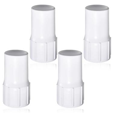 Imagem de 4 peças adaptador universal de mangueira de bomba de piscina de 3,5 cm, conector de substituição de extremidade de mangueira em espiral de plástico ABS com rosca de entrada de manguito roscado