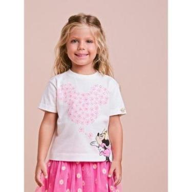 Imagem de T-shirt Minnie e Mickey Coração Strass Animê-Feminino