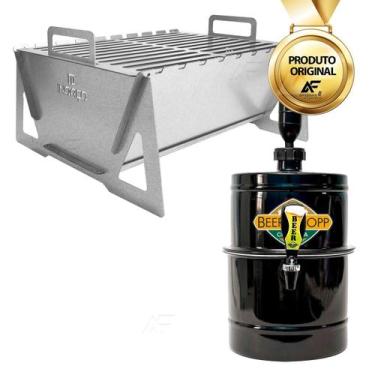 Imagem de Churrasqueira Portátil Reforçada Chopeira Manual 5,1L A Gelo - AFERMIX