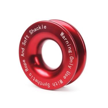 Imagem de Anéis de Recuperação de Guincho 18,597 kg Resistência à ruptura Corda Retenção Polia Reboque Reboque Roda de Reboque para ATV UTV SUV Caminhão Off-Road Veículo