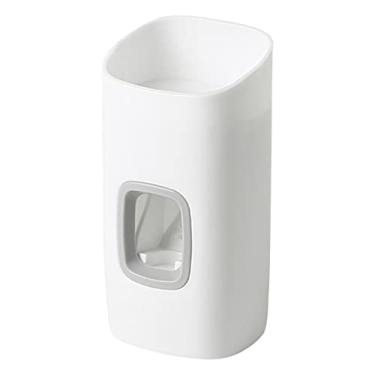 Imagem de Dispenser automático de pasta dentes para parede espremedor sem contato com tecnologia banheiro PP premium instalação fá