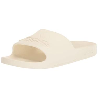 Imagem de adidas Adilette Aqua Slide adulto unissex, Branco/Off White/Off White, 5 Women/4 Men