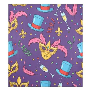 Imagem de Blueangle Capa magnética para lava-louças de carnaval, decoração de capa frontal de lava-louças, adesivos de eletrodomésticos, adesivos de eletrodomésticos, adesivo magnético decorativo de 58 cm C x