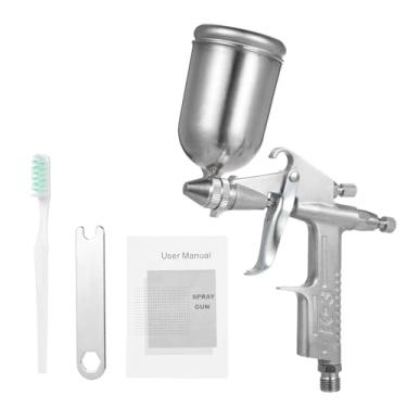 Imagem de Pulverizador de pintura de parede mini pulverizador de alto volume e baixa pressão pulverizador de tinta a ar com bocal de 0,5 mm capacidade de 150 cc copo gravidade feed spray máquina de tinta spray