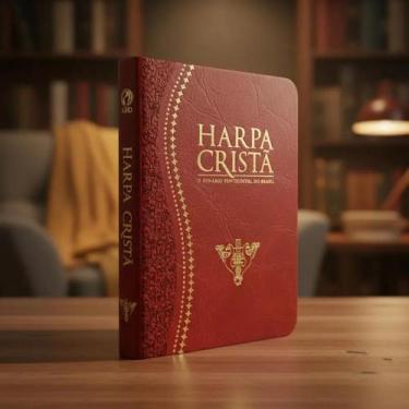 Imagem de Harpa Cristã Grande Luxo CPAD, marrom