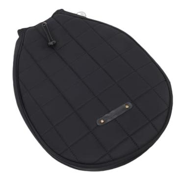 Imagem de Qinlorgo Mochila de Tênis Comporta 2 Raquetes, Mochila Com Alças Removíveis Ajustáveis, Bolsa Seca e úmida para Homens e Mulheres, Ideal para Tênis, 39x38x4cm (Preto)