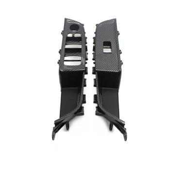 Imagem de Compatível com bmw série 6 gt g32 2017-2022 630i 640i lhd rhd frente interior maçaneta da porta painel janela levantador interruptor capa guarnição(LHD-Carbon fiber)