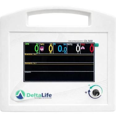 Imagem de Monitor Multiparametros Oxicapnógrafo Dl500 Cirurgico Vet - delta life