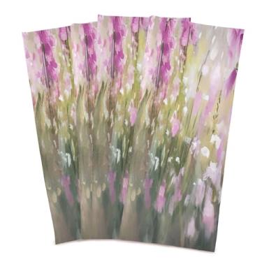 Imagem de xigua Conjunto de 6 panos de prato de cozinha Wildflowers, macios e altamente absorventes de secagem rápida para limpeza de pratos e limpeza manual, 71 x 45 cm