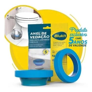 Imagem de Kit 8 Un Anel Vedacao P/ Vaso C/ Guia - C/ Guia 340105 - - Blukit