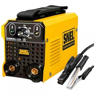 Imagem de Máquina de Solda Inversora Elétrica MMA Eletrodo Snel Mini- 120Amp 60Hz + Acessórios