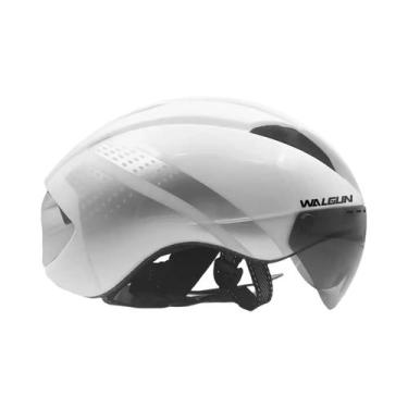 Imagem de Capacete De Bicicleta Unissex Com Lentes Substituíveis Para Competição
