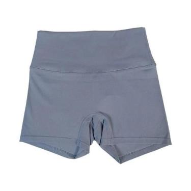 Imagem de Shorts De Yoga De Cintura Alta Em Cor Sólida Para Mulheres, Leggings D