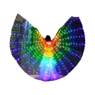 Imagem de Capa De Asas De Borboleta LED Luminosa Para Adultos E Crianças, Traje 