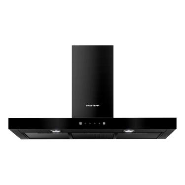 Imagem de Coifa De Parede 90cm Black Inox Touch 127v - Brastemp