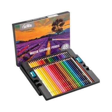 Imagem de Conjunto De Lápis De Cor Profissionais 48/72/120/150/200 Cores, Materi