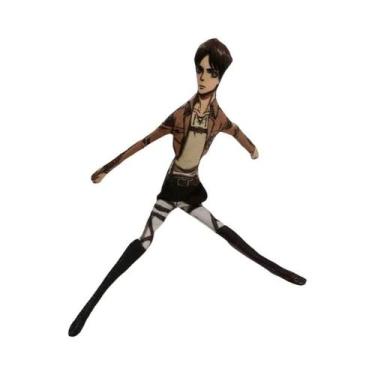 Imagem de Boneco De Pelúcia De 28cm Do Anime Attack on Titan Levi Com Esqueleto 