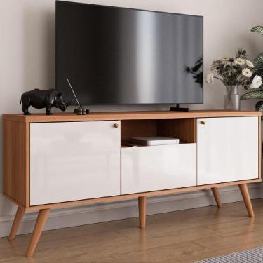 Imagem de Rack Em Mdp 25mm Para Tv Até 50 55 60 65 70 1,36m 2 Portas e 1 Gaveta 